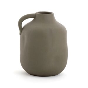 Gray vase "Ava" with handle